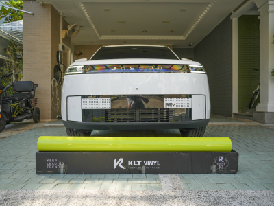 Wrap สี JAECOO 5 (EV) เปลี่ยนสีขาวเป็นเขียว Pastel